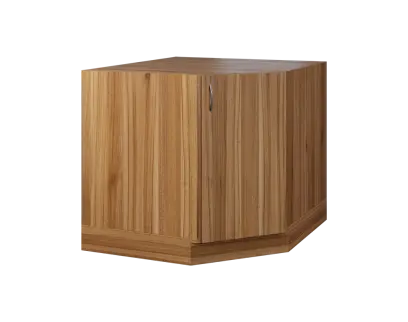 CSR - 20 spodní skříňka, rohová, 1-dveřová, pravá, 870x900x900, ořech světlý