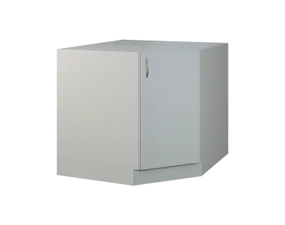 CSR - 20 spodní skříňka, rohová, 1-dveřová, pravá, 870x900x900, šedá