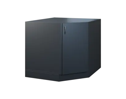 CSR - 20 spodní skříňka, rohová, 1-dveřová, pravá, 870x900x900, antracit
