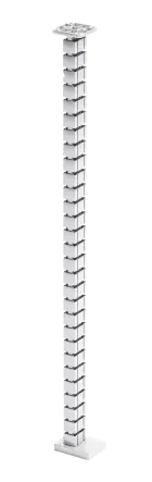 SEGMENT 02, vedení kabelů, stříbrný (šedý)