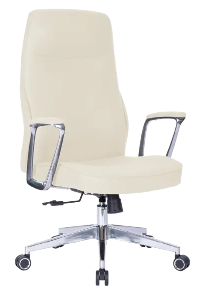 MEDI LUX, kancelářské křeslo, silikonová kůže MEDI SL krémová
