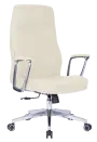 MEDI LUX, kancelářské křeslo, silikonová kůže MEDI SL krémová