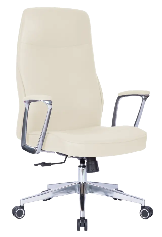MEDI LUX, kancelářské křeslo, silikonová kůže MEDI SL krémová