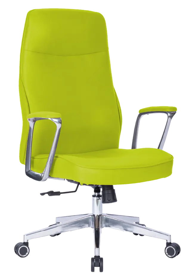 MEDI LUX, kancelářské křeslo, silikonová kůže MEDI SL jarní zeleň