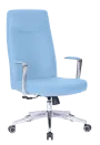 MEDI PURE, kancelářské křeslo, silikonová kůže MEDI SL světle modrá