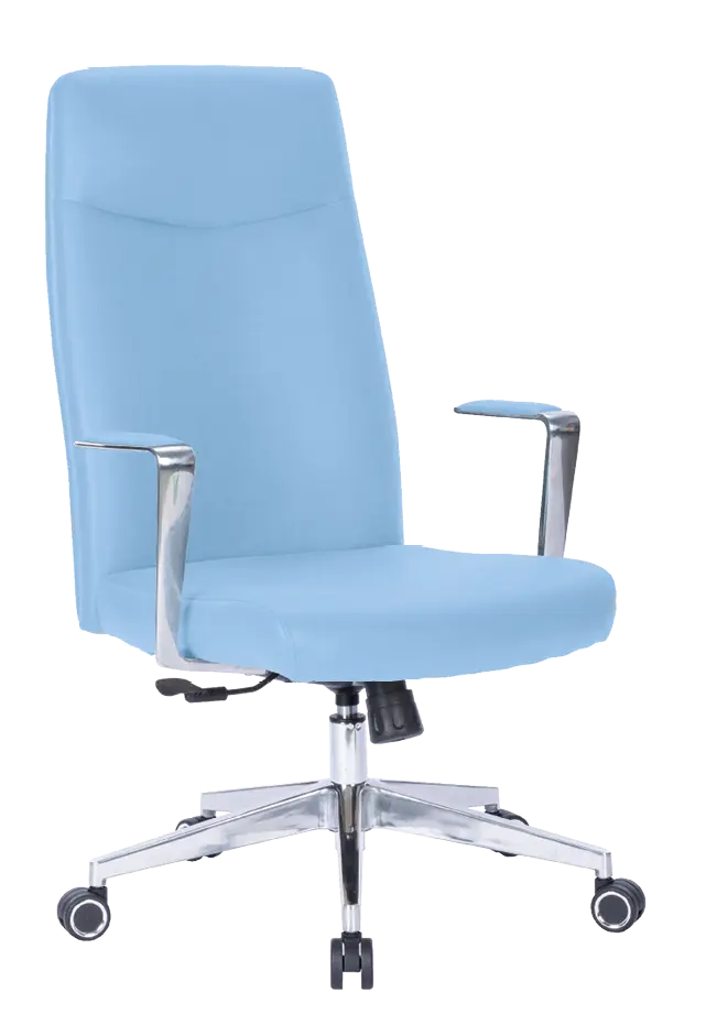 MEDI PURE, kancelářské křeslo, silikonová kůže MEDI SL světle modrá