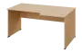 BRL 28 - 166 stůl pracovní, rohový, pravý, dřevěná podnož, deska 25 mm, široký 1600 mm, bříza irská