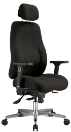 TOLEDO, židle kancelářská, látka černá