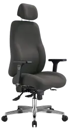 TOLEDO, židle kancelářská, látka šedá