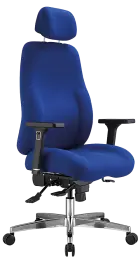 TOLEDO, židle kancelářská, látka modrá
