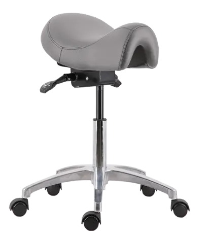 SADDLE 01, pracovní židle sedlová, ekokůže šedá SADDLE 01, pracovní židle sedlová, ekokůže šedá