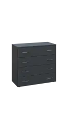 BN 2 - 84Z kancelářská skříň, 4-zásuvková, 750x800x400, antracit