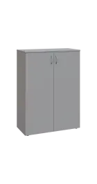 BN 3 - 8D kancelářská skříň, 2-dveřová, 1100x800x400, šedá