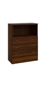 BN 3 - 84ZN kancelářská skříň, 4-zásuvková/nika, 1100x800x400, ořech královský