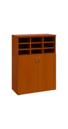 BRG - 3 kancelářská skříň, 2-dveřová/registrační vložka, 1100x800x400, třešeň šumavská