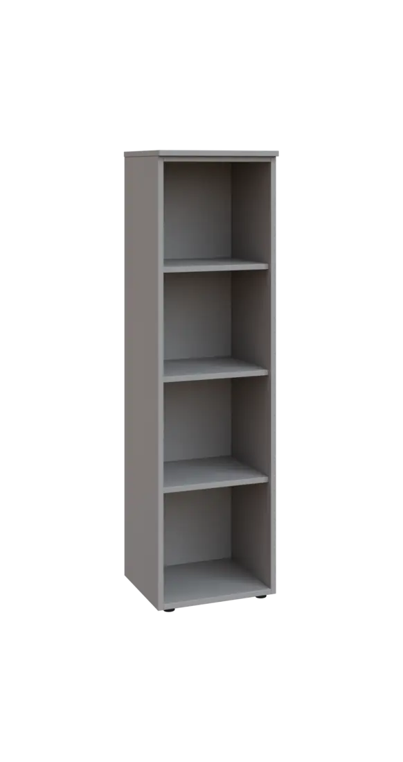 BN 4 - 4N kancelářská skříň, nika, 1450x400x400, šedá