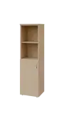 BN 4 - 4DN2 kancelářská skříň, 1-dveřová/nika, levá, 1450x400x400, bříza irská