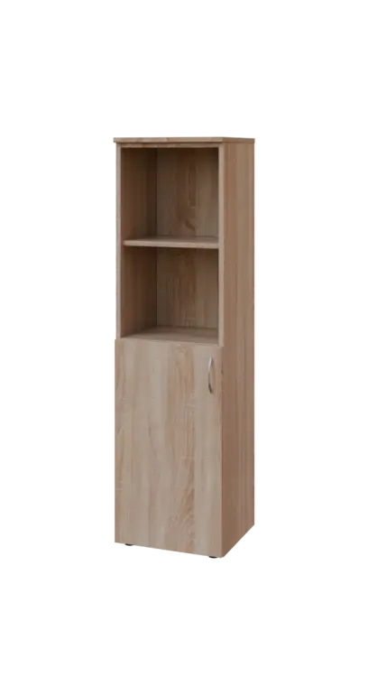 BN 4 - 4DN2 kancelářská skříň, 1-dveřová/nika, levá, 1450x400x400, dub bardolino