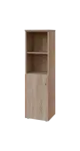 BN 4 - 4DN2 kancelářská skříň, 1-dveřová/nika, levá, 1450x400x400, dub bardolino