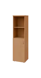 BN 4 - 4DN2 kancelářská skříň, 1-dveřová/nika, levá, 1450x400x400, buk royal