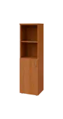BN 4 - 4DN2 kancelářská skříň, 1-dveřová/nika, levá, 1450x400x400, olše jantar