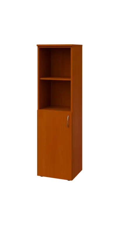 BN 4 - 4DN2 kancelářská skříň, 1-dveřová/nika, levá, 1450x400x400, třešeň šumavská