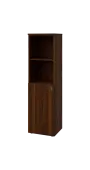 BN 4 - 4DN2 kancelářská skříň, 1-dveřová/nika, levá, 1450x400x400, ořech královský
