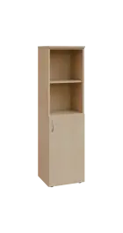 BN 4 - 4DN2 kancelářská skříň, 1-dveřová/nika, pravá, 1450x400x400, bříza irská