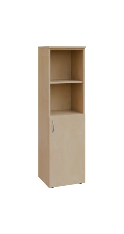 BN 4 - 4DN2 kancelářská skříň, 1-dveřová/nika, pravá, 1450x400x400, bříza irská