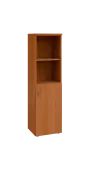 BN 4 - 4DN2 kancelářská skříň, 1-dveřová/nika, pravá, 1450x400x400, olše jantar