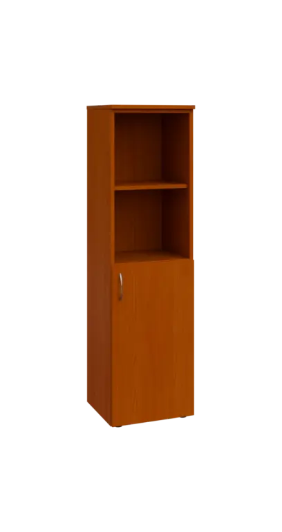 BN 4 - 4DN2 kancelářská skříň, 1-dveřová/nika, pravá, 1450x400x400, třešeň šumavská