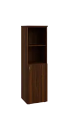 BN 4 - 4DN2 kancelářská skříň, 1-dveřová/nika, pravá, 1450x400x400, ořech královský
