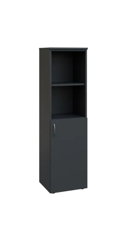 BN 4 - 4DN2 kancelářská skříň, 1-dveřová/nika, pravá, 1450x400x400, antracit