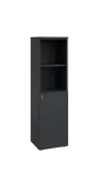 BN 4 - 4DN2 kancelářská skříň, 1-dveřová/nika, pravá, 1450x400x400, antracit
