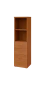 BN 4 - 4ZN kancelářská skříň, 4-zásuvková/nika, 1450x400x400, olše jantar