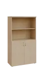 BN 4 - 8DN2 kancelářská skříň, 2-dveřová/nika, 1450x800x400, bříza irská