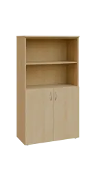 BN 4 - 8DN2 kancelářská skříň, 2-dveřová/nika, 1450x800x400, javor horský