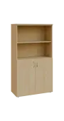 BN 4 - 8DN2 kancelářská skříň, 2-dveřová/nika, 1450x800x400, javor horský