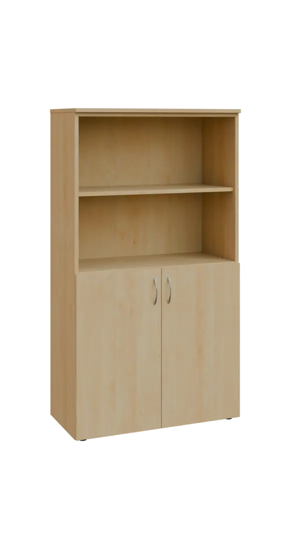 BN 4 - 8DN2 kancelářská skříň, 2-dveřová/nika, 1450x800x400, javor horský