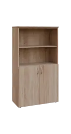 BN 4 - 8DN2 kancelářská skříň, 2-dveřová/nika, 1450x800x400, dub bardolino