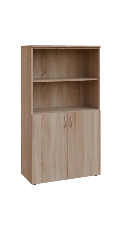 BN 4 - 8DN2 kancelářská skříň, 2-dveřová/nika, 1450x800x400, dub bardolino