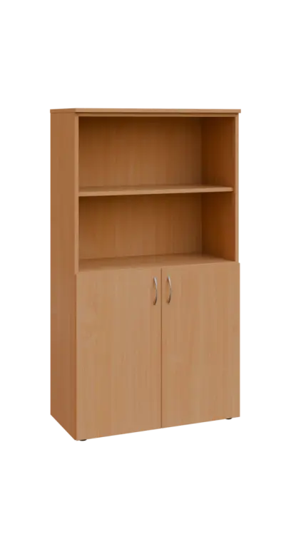 BN 4 - 8DN2 kancelářská skříň, 2-dveřová/nika, 1450x800x400, buk royal