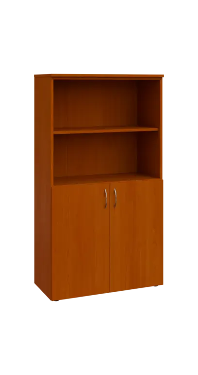 BN 4 - 8DN2 kancelářská skříň, 2-dveřová/nika, 1450x800x400, třešeň šumavská