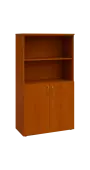 BN 4 - 8DN2 kancelářská skříň, 2-dveřová/nika, 1450x800x400, třešeň šumavská