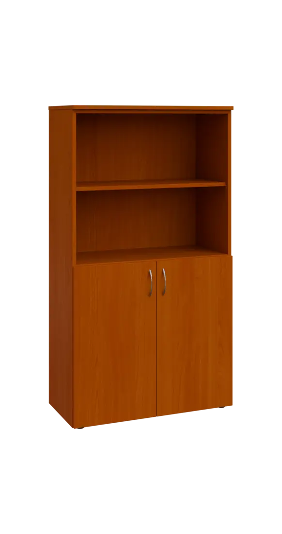 BN 4 - 8DN2 kancelářská skříň, 2-dveřová/nika, 1450x800x400, třešeň šumavská