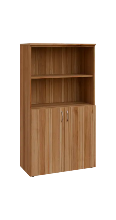 BN 4 - 8DN2 kancelářská skříň, 2-dveřová/nika, 1450x800x400, ořech světlý