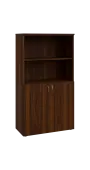 BN 4 - 8DN2 kancelářská skříň, 2-dveřová/nika, 1450x800x400, ořech královský