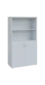 BN 4 - 8DN2 kancelářská skříň, 2-dveřová/nika, 1450x800x400, bílá