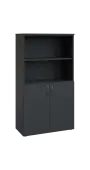 BN 4 - 8DN2 kancelářská skříň, 2-dveřová/nika, 1450x800x400, antracit