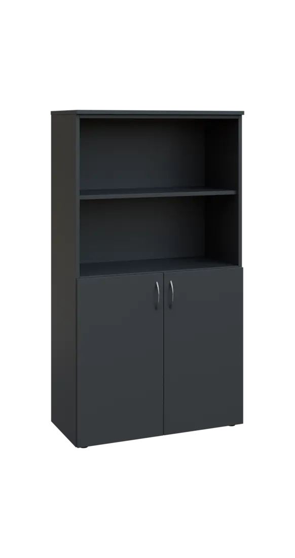 BN 4 - 8DN2 kancelářská skříň, 2-dveřová/nika, 1450x800x400, antracit